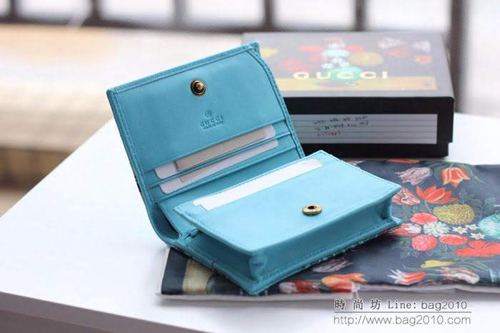 GUCCI古馳 錢包 實物拍攝 原廠材料 女款翻蓋短錢包 466492   ydgq3265
